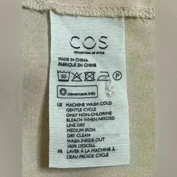 COS Oversized Boxy Half Sleeve Button Down  Shirt in Muted Pink size Large - Picture 2 of 8